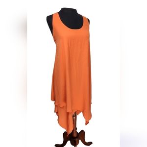 ❤️ NWT MAX & CLEO SUMMER DRESS "CLARISSA" SIZE 2 BRIGHT MANGO ❤️
